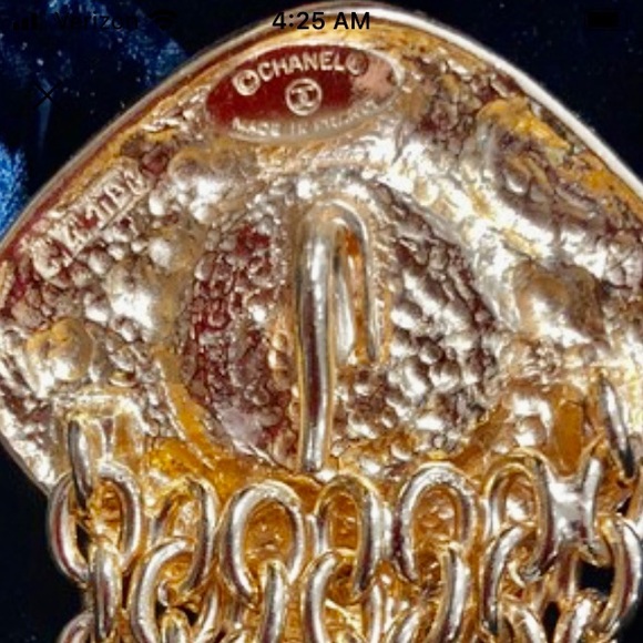 CHANEL 1980’S BYZANTINE STYLE WIDE PEARL METAL CHAIN BRACELET - Picture 8 of 12